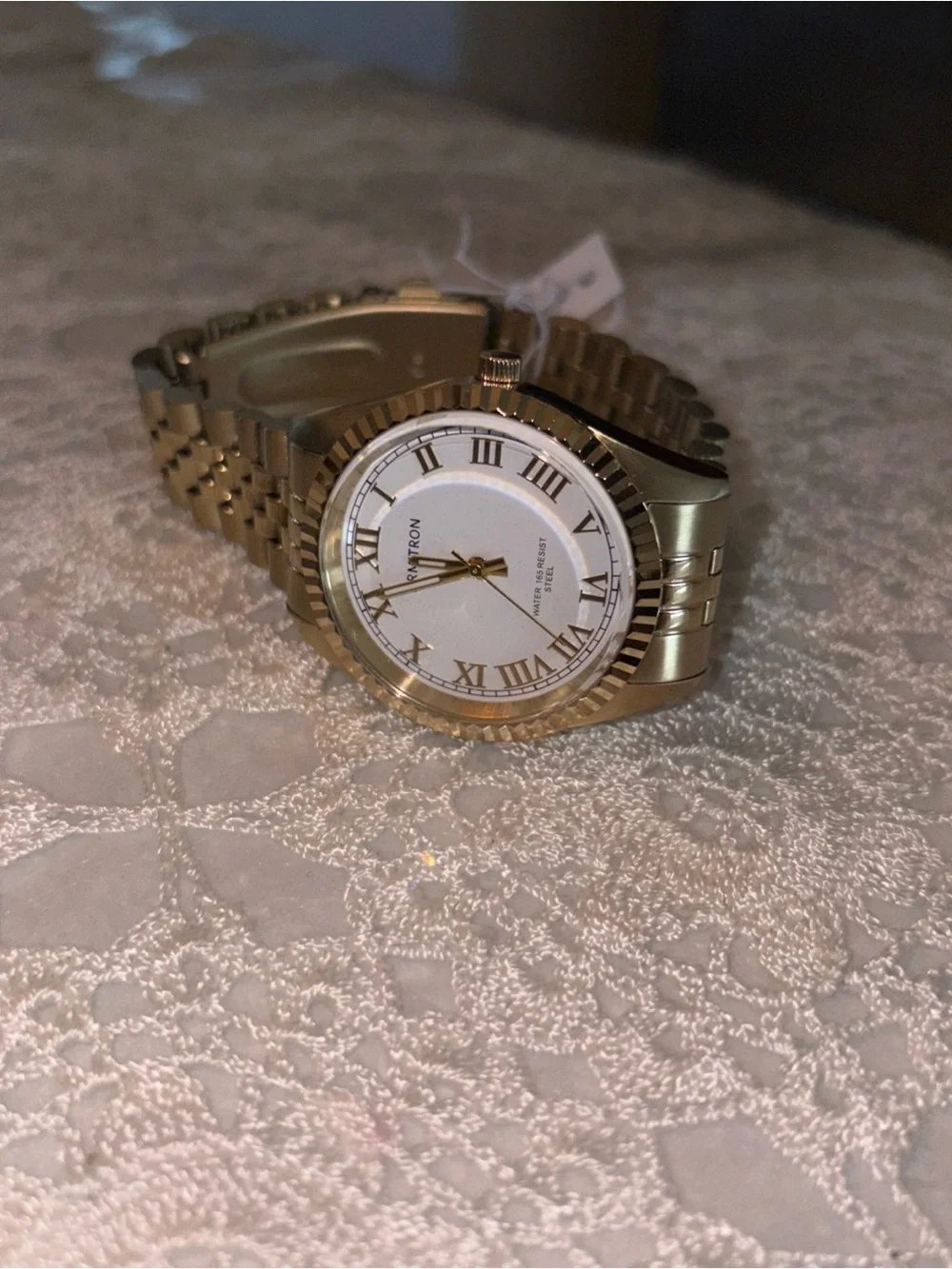 Armitron Gold and White womens Dress Bracelet Watch